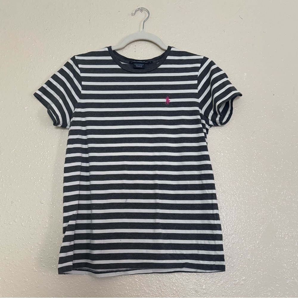 Ralph Lauren Sport Vintage Stripe Crew Neck Tee